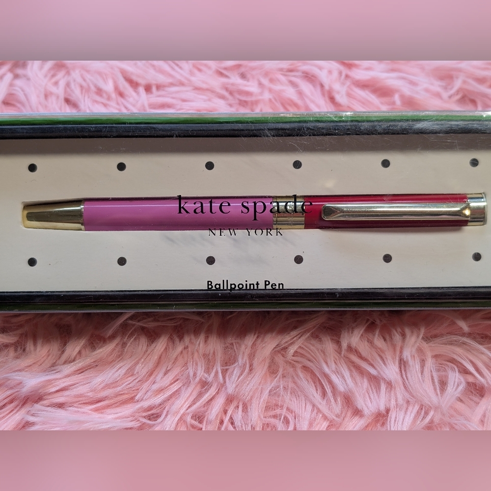 NWT~ Kate Spade Pink Ballpoint Pen Limited Time Sale - Picture 2 of 3